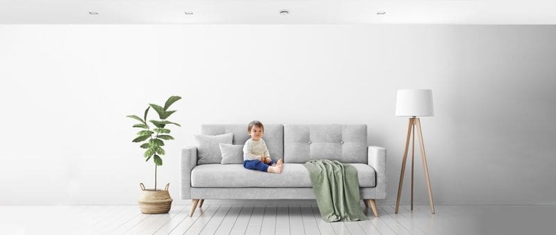 couch in living room